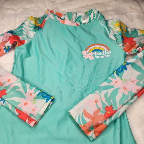 Cat & Jack Girls One-Piece Swimsuit--size L 10/12 - Picture 2 of 9